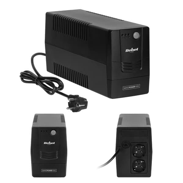 UPS Rebel Nanopower 650VA/360W computernødstrømforsyning