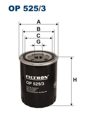 OLIEFILTER OP5253 FILTRON