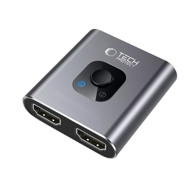 TECH-PROTECT HB07 HUB-ADAPTER 2-I-1 HDMI 4K 60HZ SPACEGRÅ