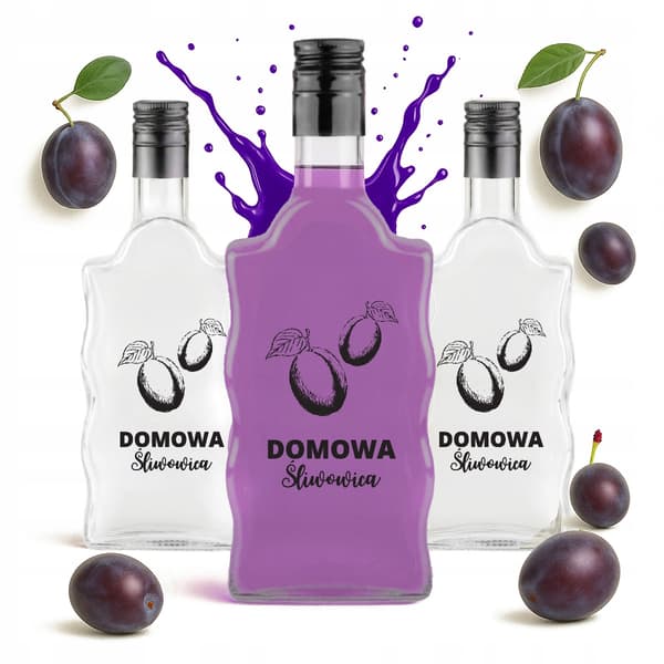 10x flaskor våg 500ml tryck hemlagad plommonbrandy vodka hembränsalkohol