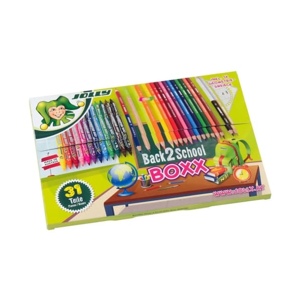 Back 2 School sæt - farveblyanter + tuscher - 31 stk.