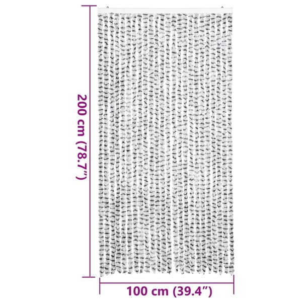 vidaXL Flugnät ljusgrå/mörkgrå 100x200 cm