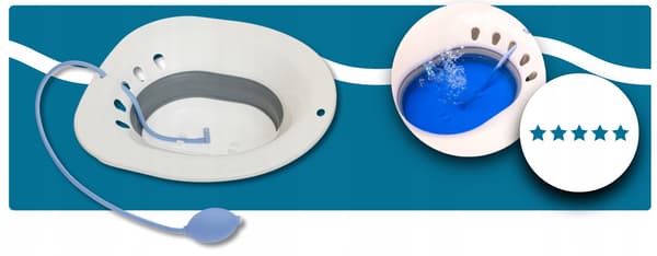 Bidé för intimhygien, toalettsitsskydd med pump