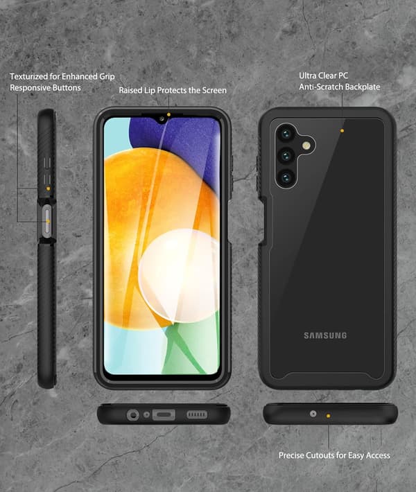 SORT ETUI TIL SAMSUNG GALAXY A13 5G FRONTBESKYTTELSE