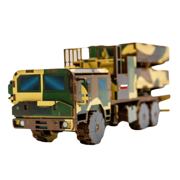 Militärfordon träpussel 3D-modellbil arméfordon pussel 160-0297