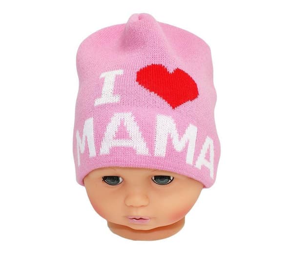Babymössa, med texten mama 6 - 18 månader
