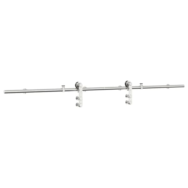 vidaXL Skjutdörrsfäste 200 cm stål silver