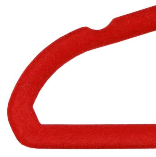 Mini samettinen henkarisetti, 5 kpl, värisekoitus