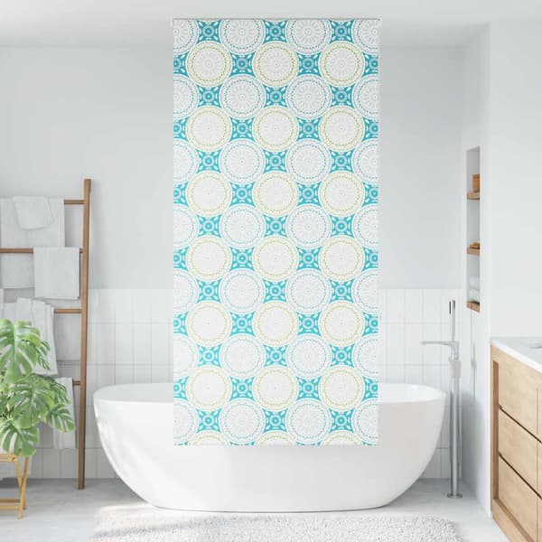 vidaXL Duschrullgardin 90x240 cm Tygbredd 86 cm