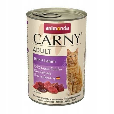 ANIMONDA Carny våtfoder för vuxna katter, blandning med 6 smaker, 12 x 400 g