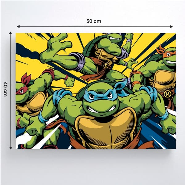 Måla efter siffror Teenage Mutant Ninja Turtles 50x40 cm