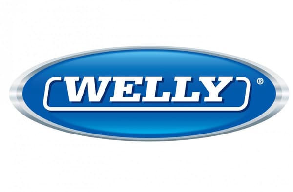 WELLY MINI COOPER RUUTULAUDALLA PUNAINEN 1:34 49766