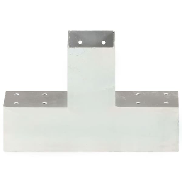 vidaXL X-formade kopplingar, 4 st, galvaniserad metall, 71x71 mm