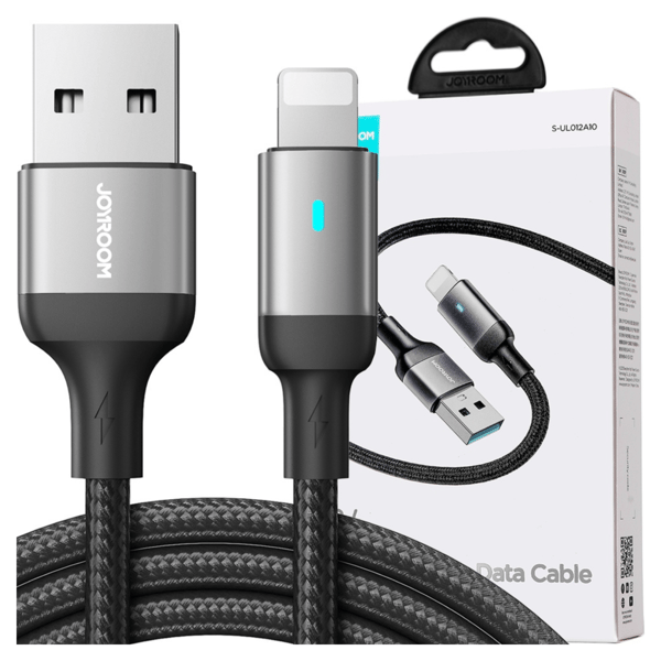 Kabel Joyroom Extraordinary Series A10 USB-A / Lightning 2.4A 1.2 m - sort