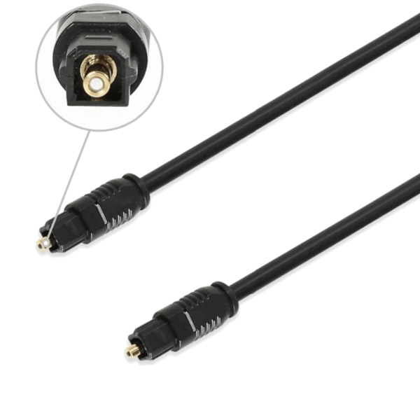 Optisk TOSLINK kabel 1 meter audio S/PDIF 100 cm