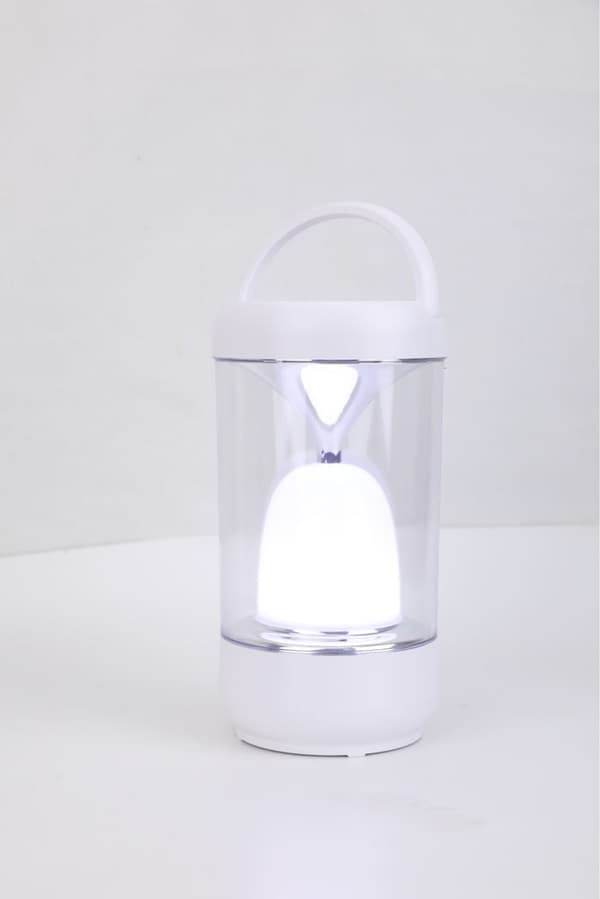 Montis skrivebordslampe, hvid, transparent, effekt op til 5 W