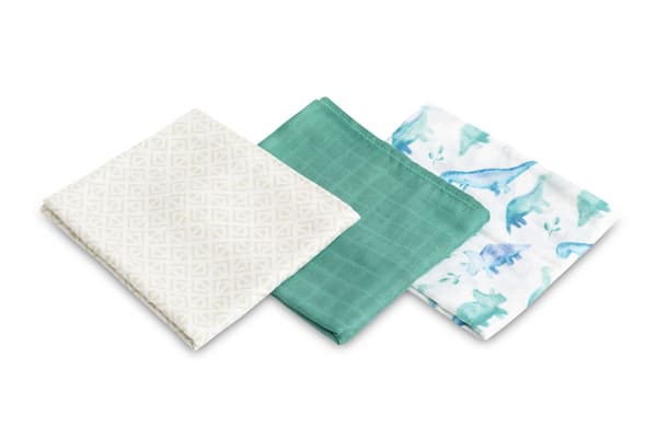 BAMBUBLÖJOR 3-pack DINO GRÖN 70X80