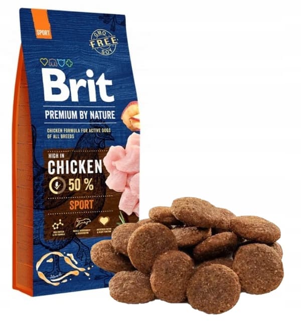 Brit Premium By Nature Sport torrfoder för hundar 15 kg