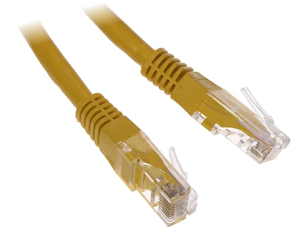 Patchkabel RJ45/6/0,5-gul 0,5 m