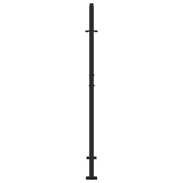 vidaXL havelåge sort 105x155 cm stålkonstruktion