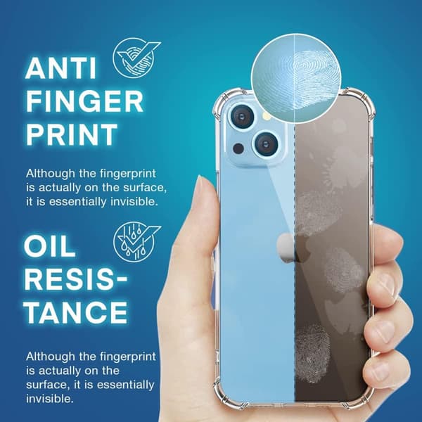 FODRAL TILL APPLE IPHONE 14 TRANSPARENT BAKSIDA OCH HÅLLBART