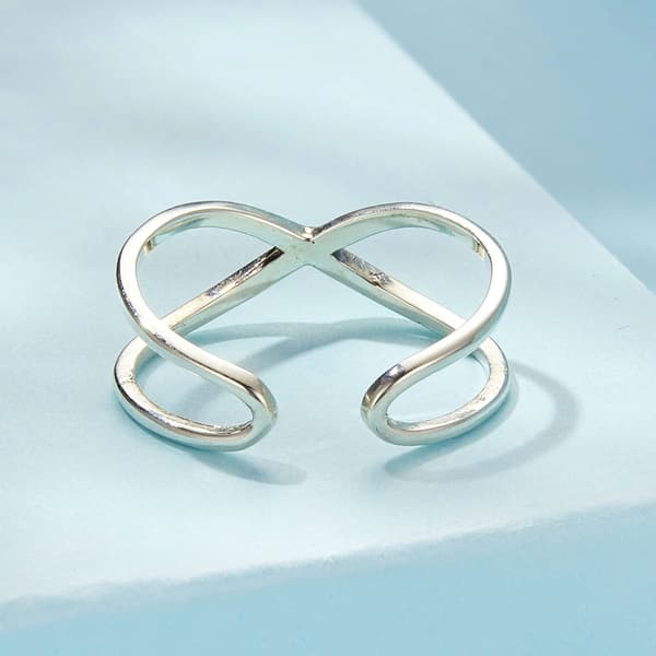 Silver universell oändlighetsteckenring 925 silver