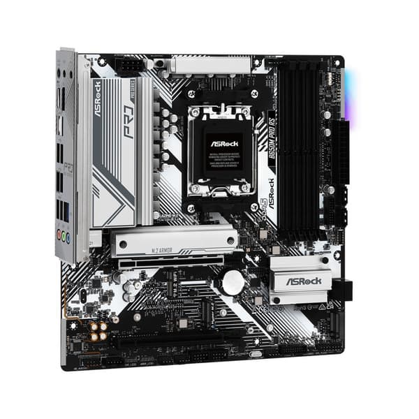 ASRock B650M PRO RS microATX-moderkort, DDR5, AM5, 2.5G LAN