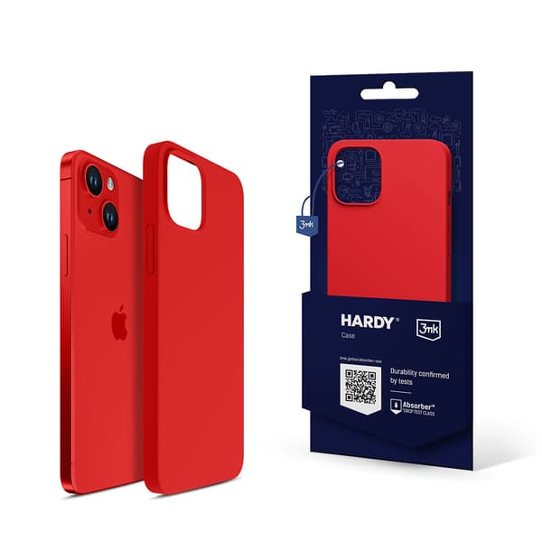 Apple iPhone 14 Plus - 3mk Hardy Silikone MagCase Rød