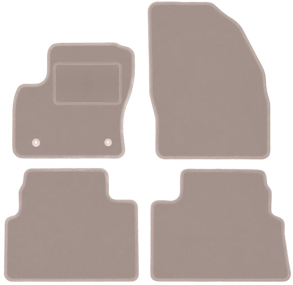 Velour bilmåtter til Ford Kuga MK1 SUV (2011-2013) beige