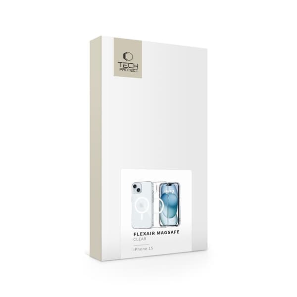 TECH-PROTECT FLEXAIR MAGSAFE IPHONE 15 KLAR
