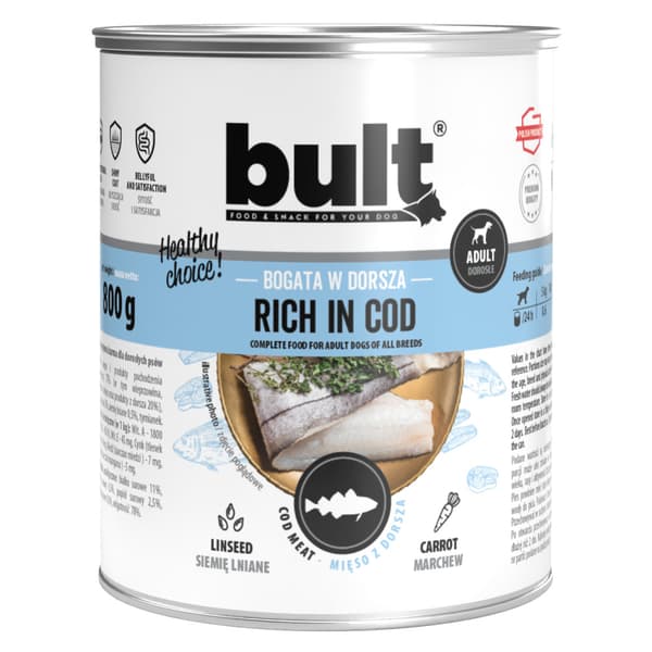 Bult MIX 6 FLAVORS vådfoder til hunde, 30x800g, kornfri