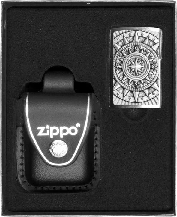Zippo-sytyttimen kompassimerkki lahjasetti nro 3