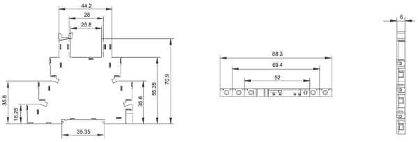 RELÄMODUL PK-41F-1Z-C2-1/12V