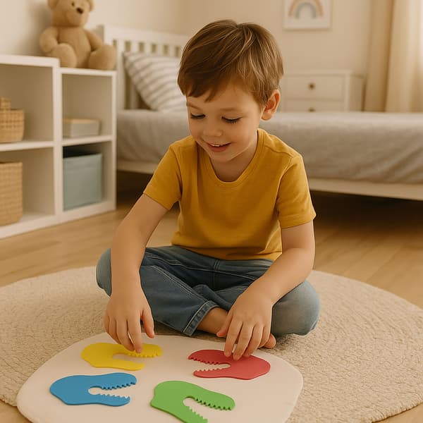 DIY dinosaurieutklippningskonstkit för barn