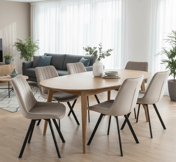LAPO 2 verhoiltu pyörivä tuoli, beige sametti