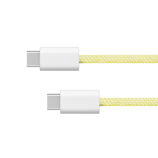 Kruger og Matz Basic USB-C til USB-C kabel 60 W 1 m gul