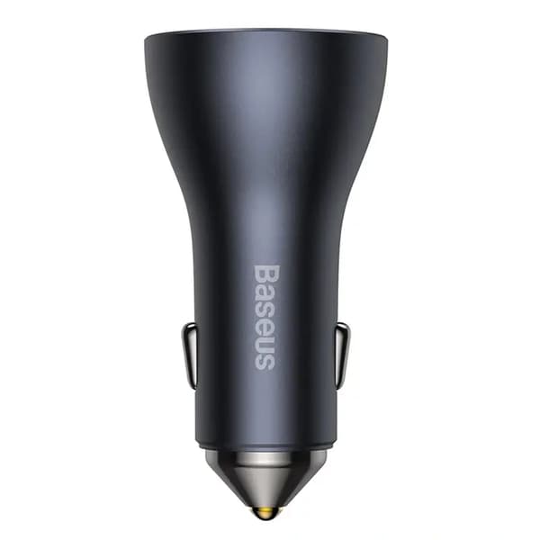 Baseus Golden Contactor Pro biloplader, 2x USB-C, 1x USB, 65W (grå)
