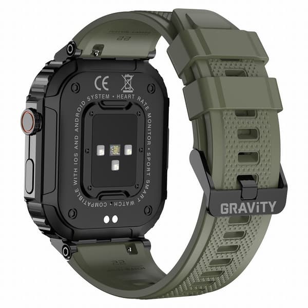 GRAVITY GT6-6 SMARTKLOCKA FÖR HERR - SAMTAL, SÖMNMÄTARE (sg020f)