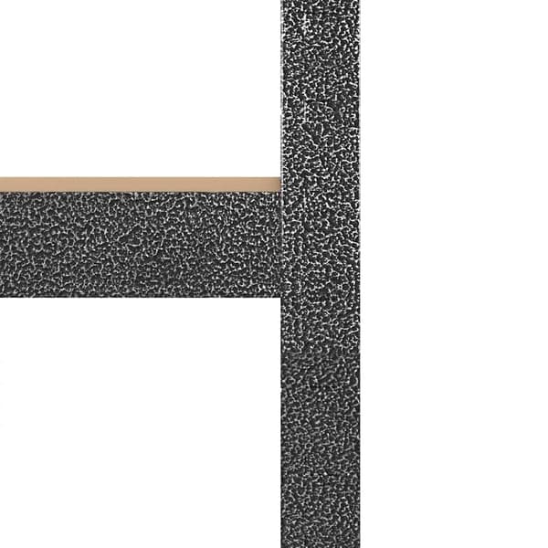 vidaXL Hörnförvaringsenhet med 5 hyllor grå