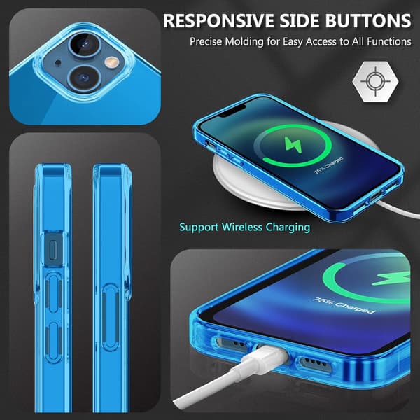 TRANSPARENT BLÅTT SKAL TILL IPHONE 13/IPHONE14