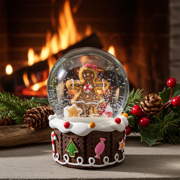 Snöglob pepparkaksgubbsfigur julklapp pojke flicka