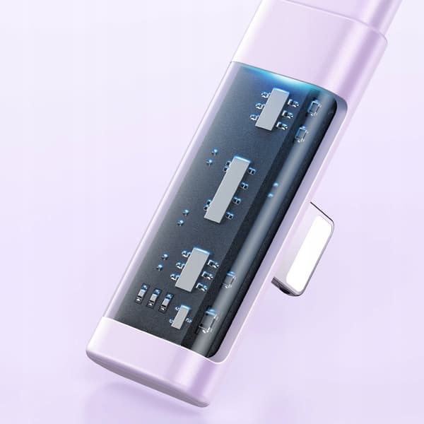 MCDODO Vinklet USB-C Lightning fladkabel 36W til iPhone 13/14, lilla 1m