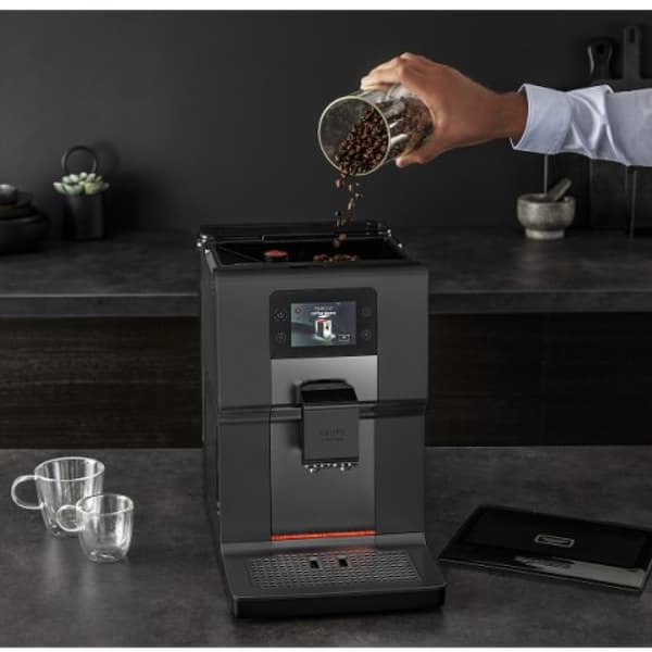 Krups EA875U espressomaskine, sort, 3 l, halvautomatisk