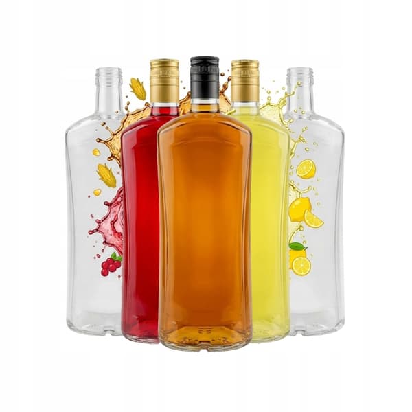 10x DIVA-flaska 1000ml glasflaskor för moonlight-likör vodka bröllopsjuice 1L