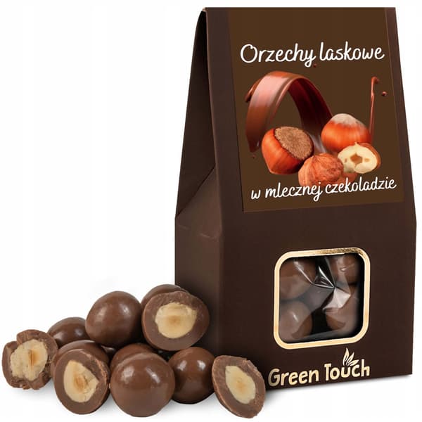 Hasselnötter i mjölkchoklad 100g