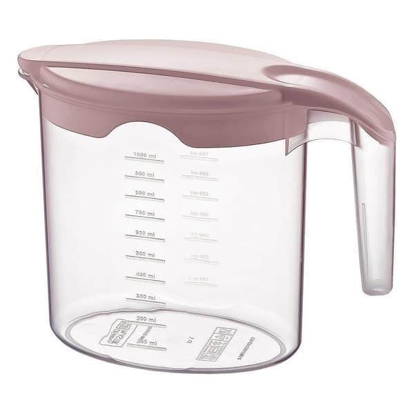 Plastkanna med lock 1 l