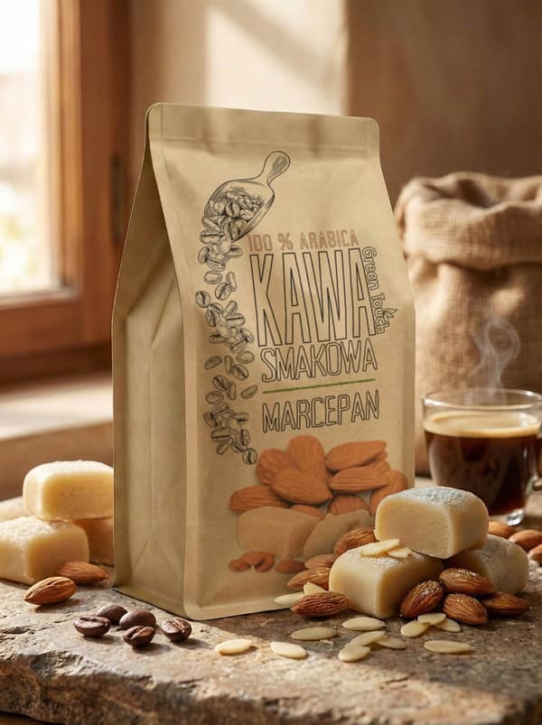 Malet kaffe med marcipansmag 250 g Green Touch