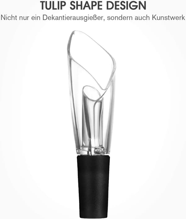 ALKOHOLDISPENER TIL VINFLASKER MED TRANSPARENT GUMMIKÅP 13 CM