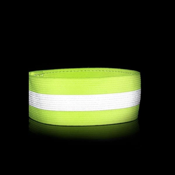 Reflekterende armbånd til løbecykel, velcro, 4 cm, gul