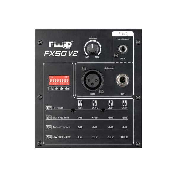 Fluid Audio FX50 V2 aktiivinen studiomonitori musta, 3,8 kg